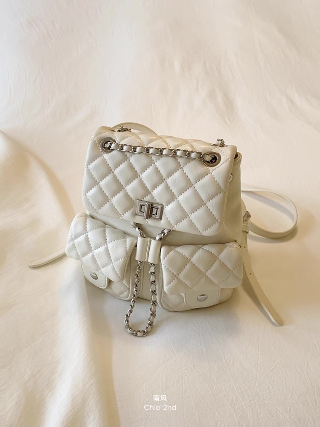 Chio'2nd White Backpack