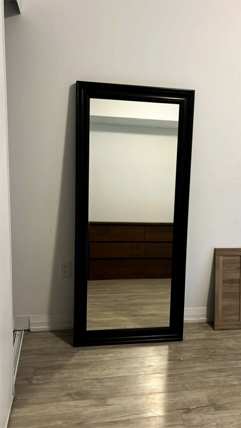 🪞 IKEA Full-Length Mirror – Black Wood Frame thumbnail