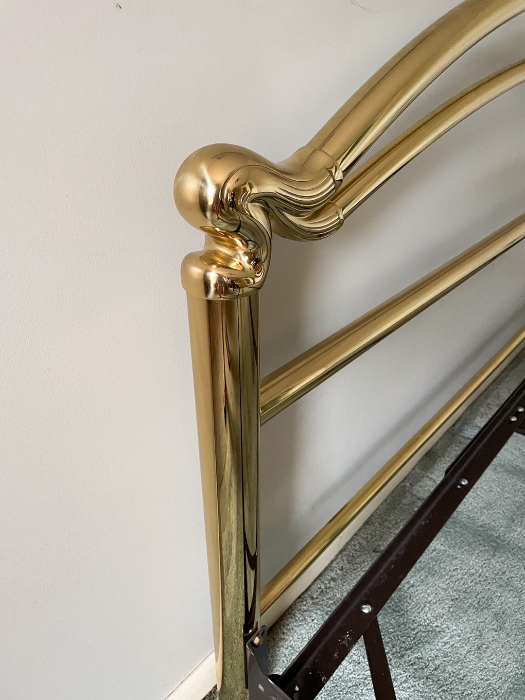 Vintage Brass Bed, Queen, Made in Italy