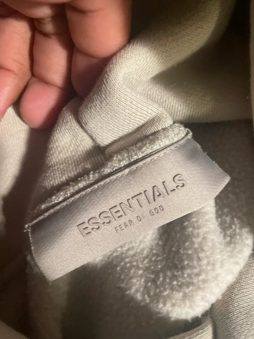 Essentials Cream Hoodie with '1977' Print image indicator(2)
