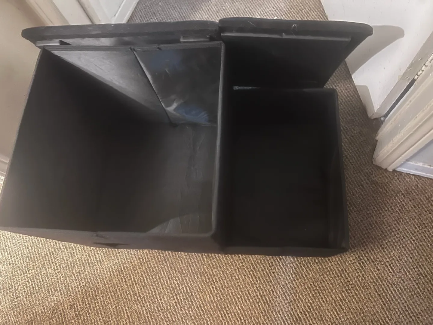 Black Cat House/Bed with Storage image indicator(4)