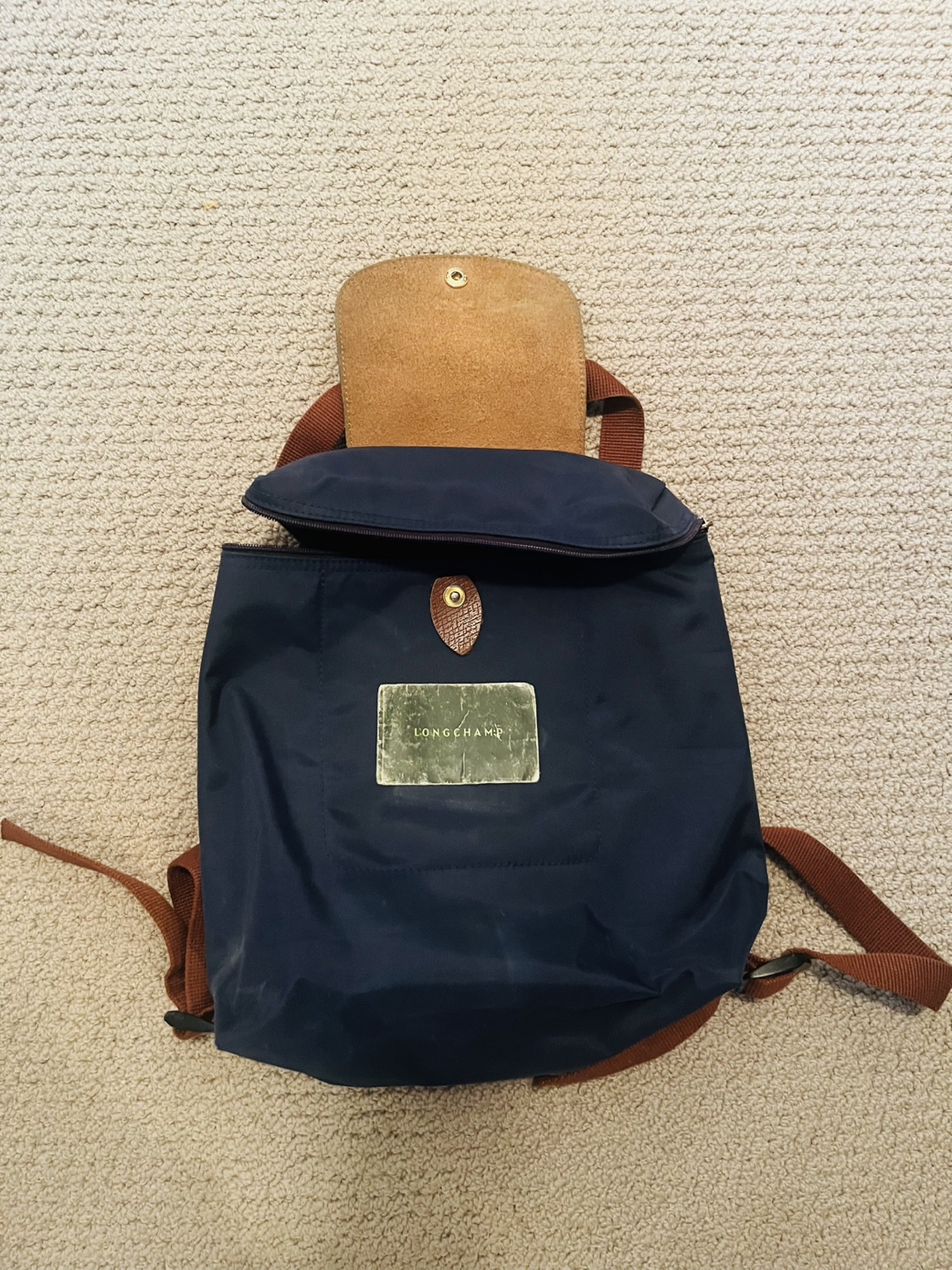 Longchamp Backpack - Navy Blue