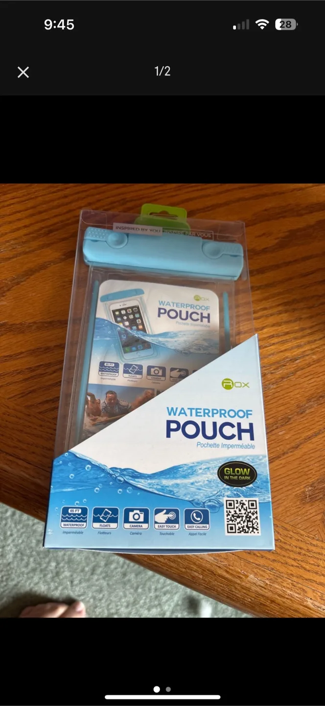 New BOX Waterproof Phone Pouch - Glow in the Dark