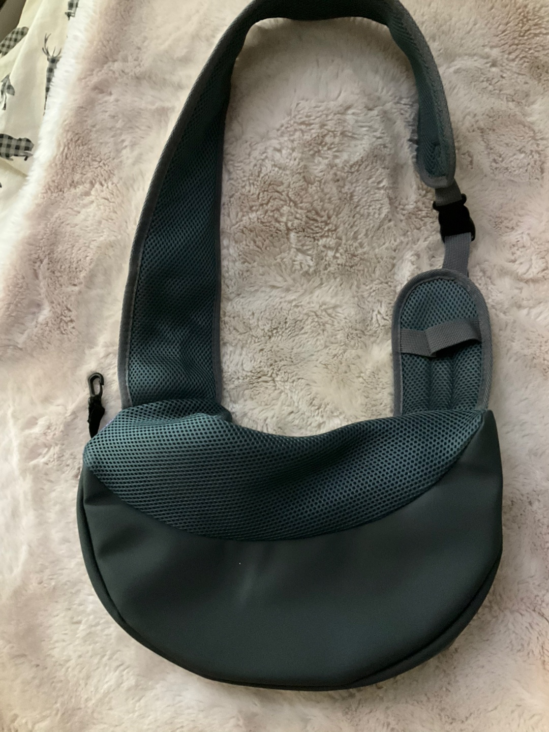Pet Sling Carrier - Grey & Purple - photo 3