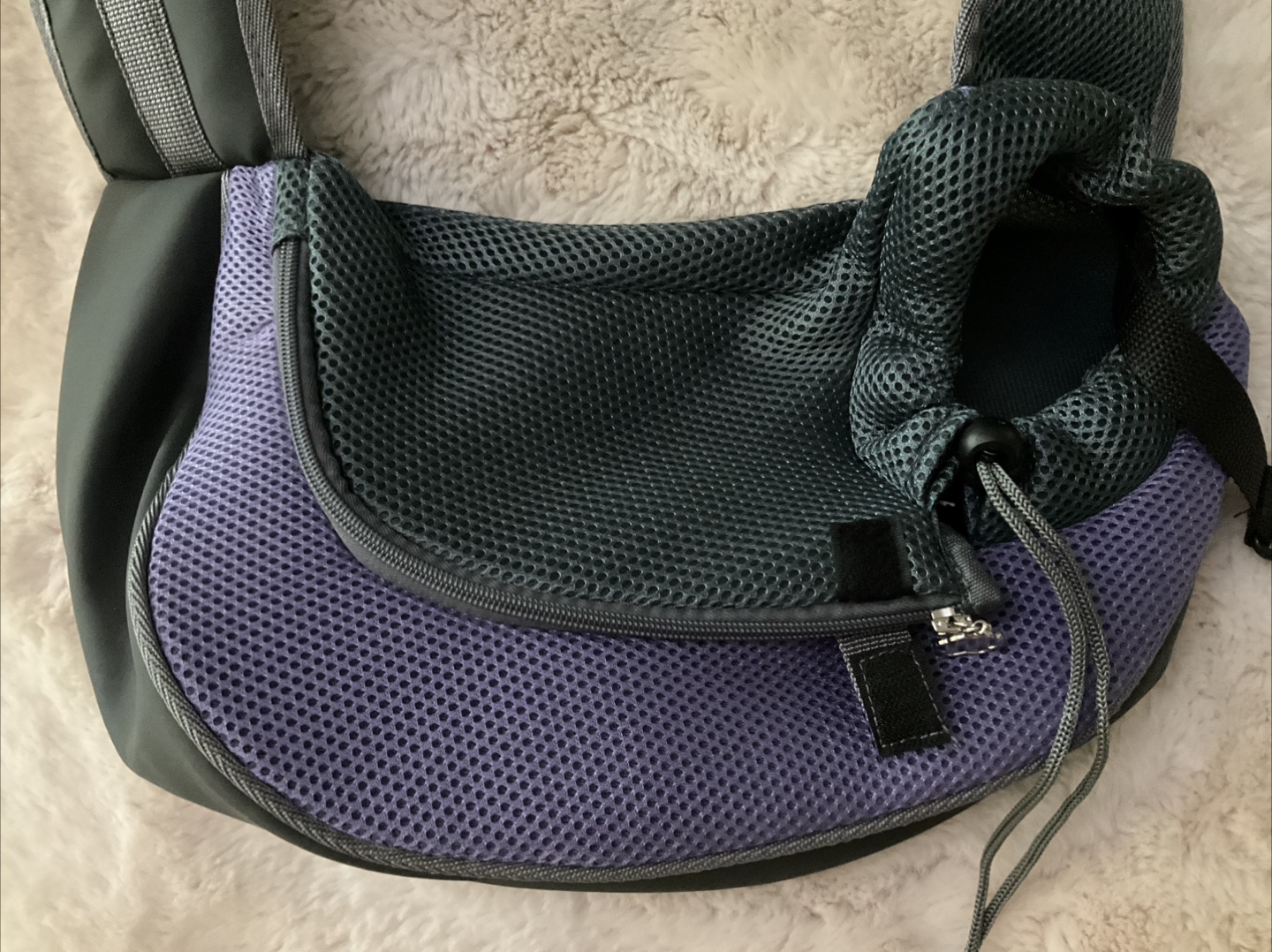 Pet Sling Carrier - Grey & Purple - photo 2
