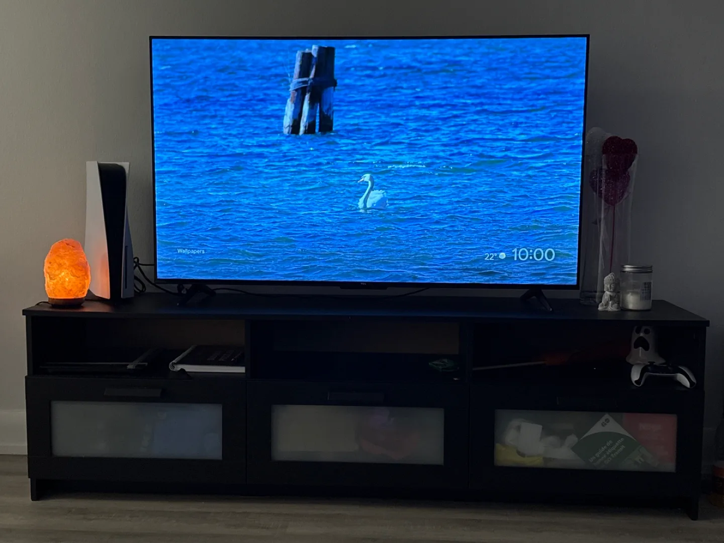 IKEA Brimnes Black TV Bench thumbnail