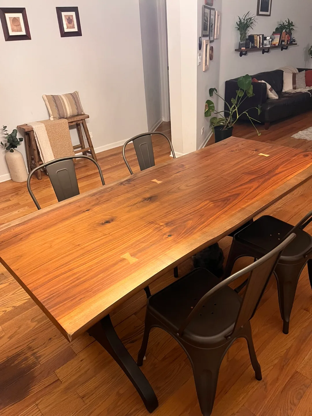 Wood Dining Table - 5ft 6in Long thumbnail