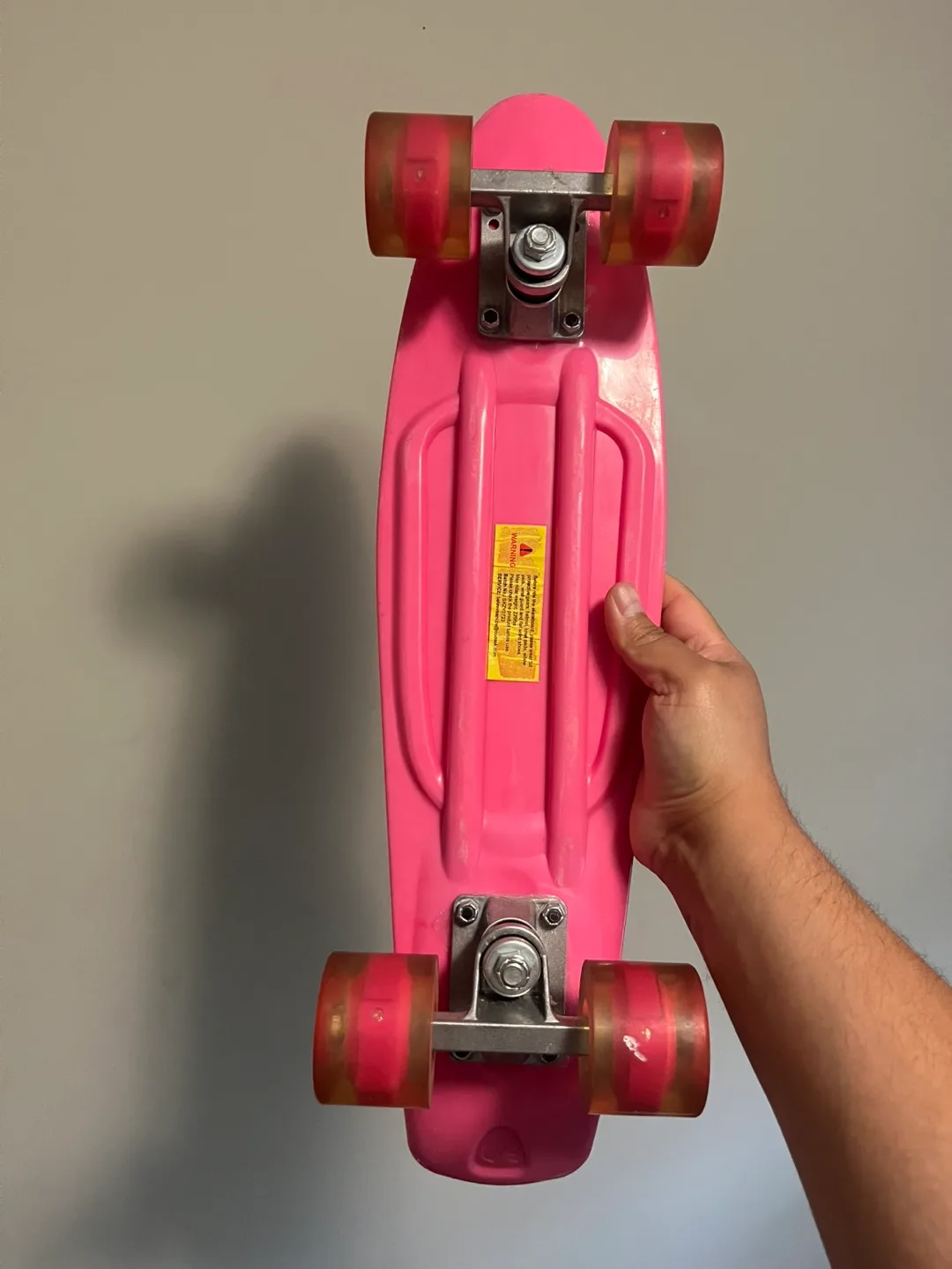 Pink Beleev Skateboard with light up wheels image indicator(2)