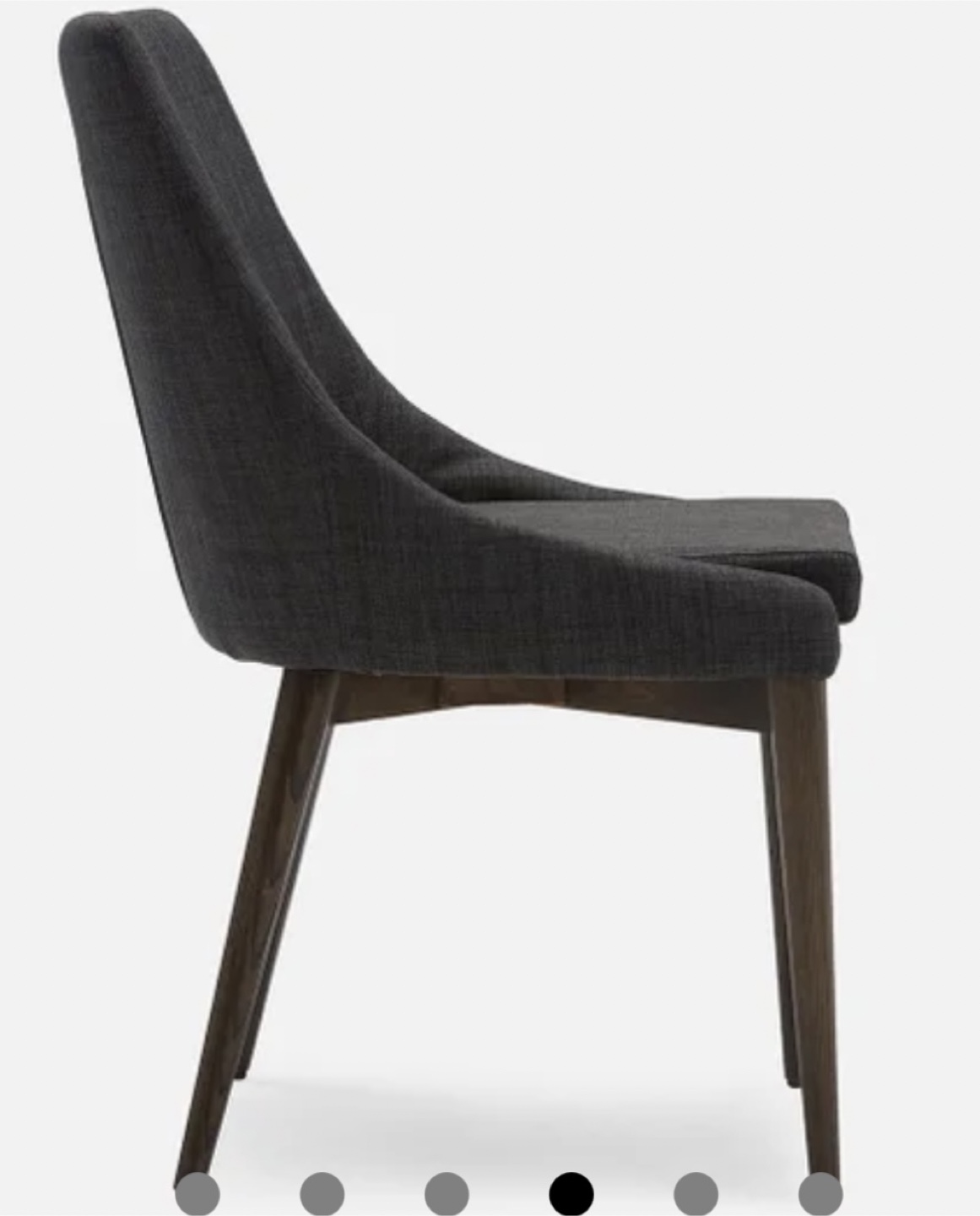 Set of 4 Dark Grey Dining Chair - photo 5