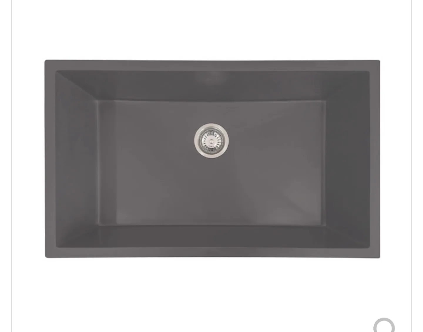 Single Bowl Kitchen Sink - Granite - Anthracite - 32-in x 19-in thumbnail