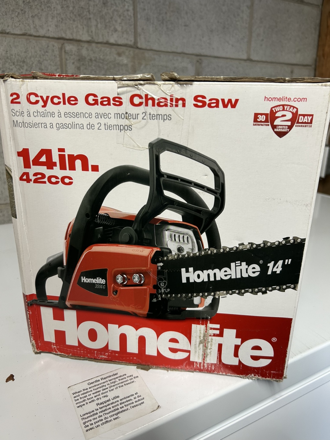 Homelite 14 in. Gas Chain Saw - photo 2