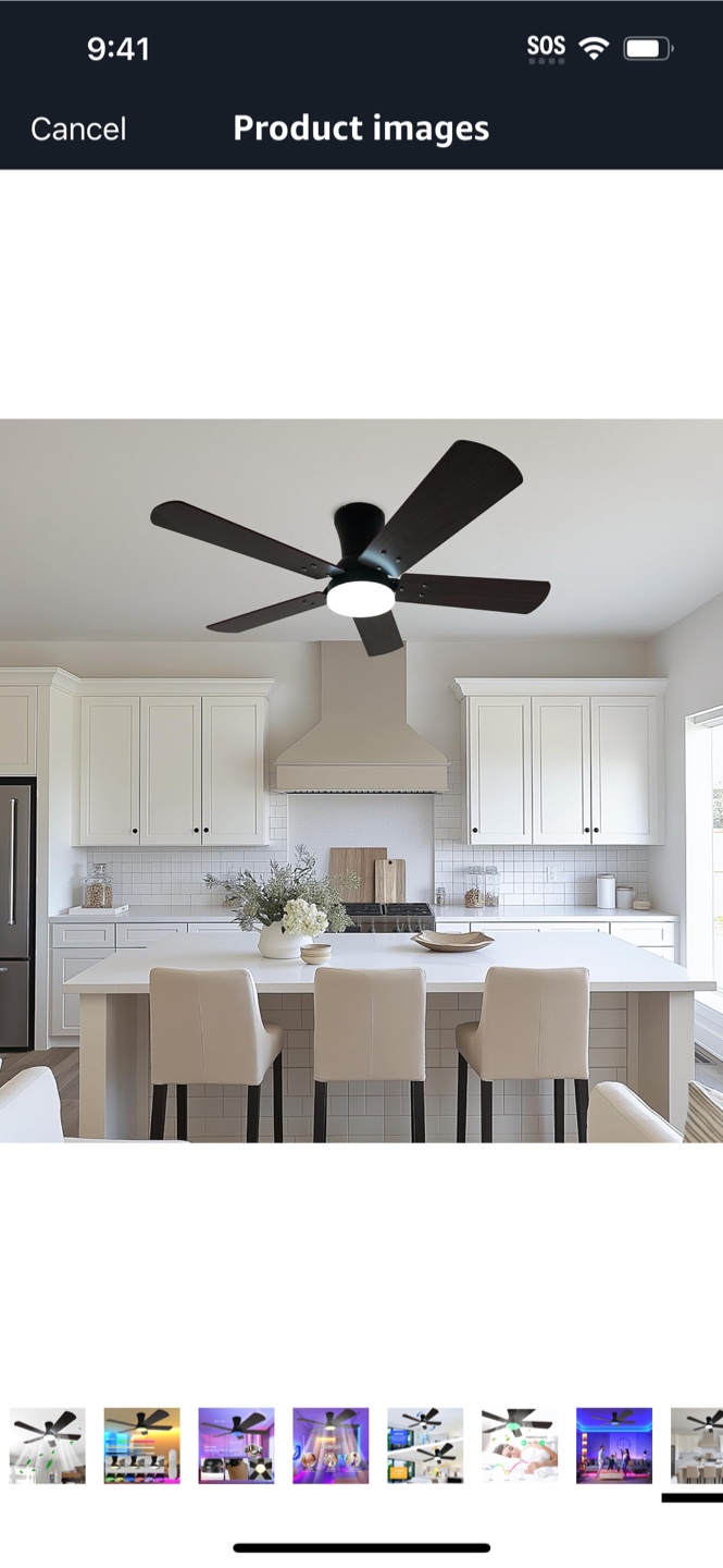 Ceiling Fan with Light Model 8505 Black-46 - photo 2