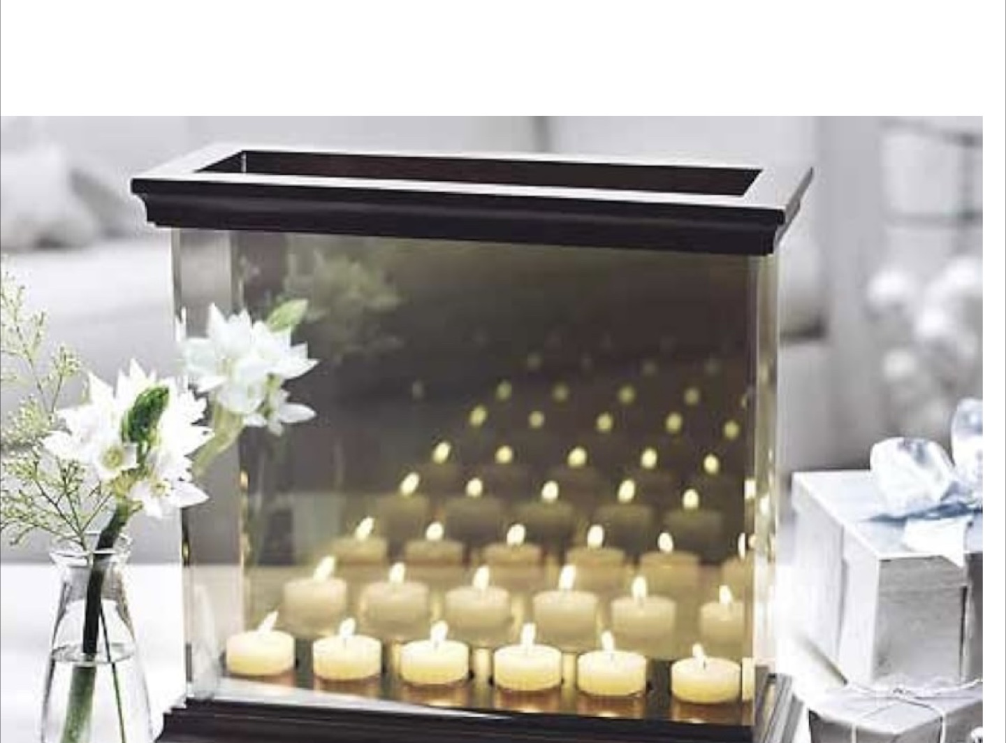 Partylite infinite reflection candle holder