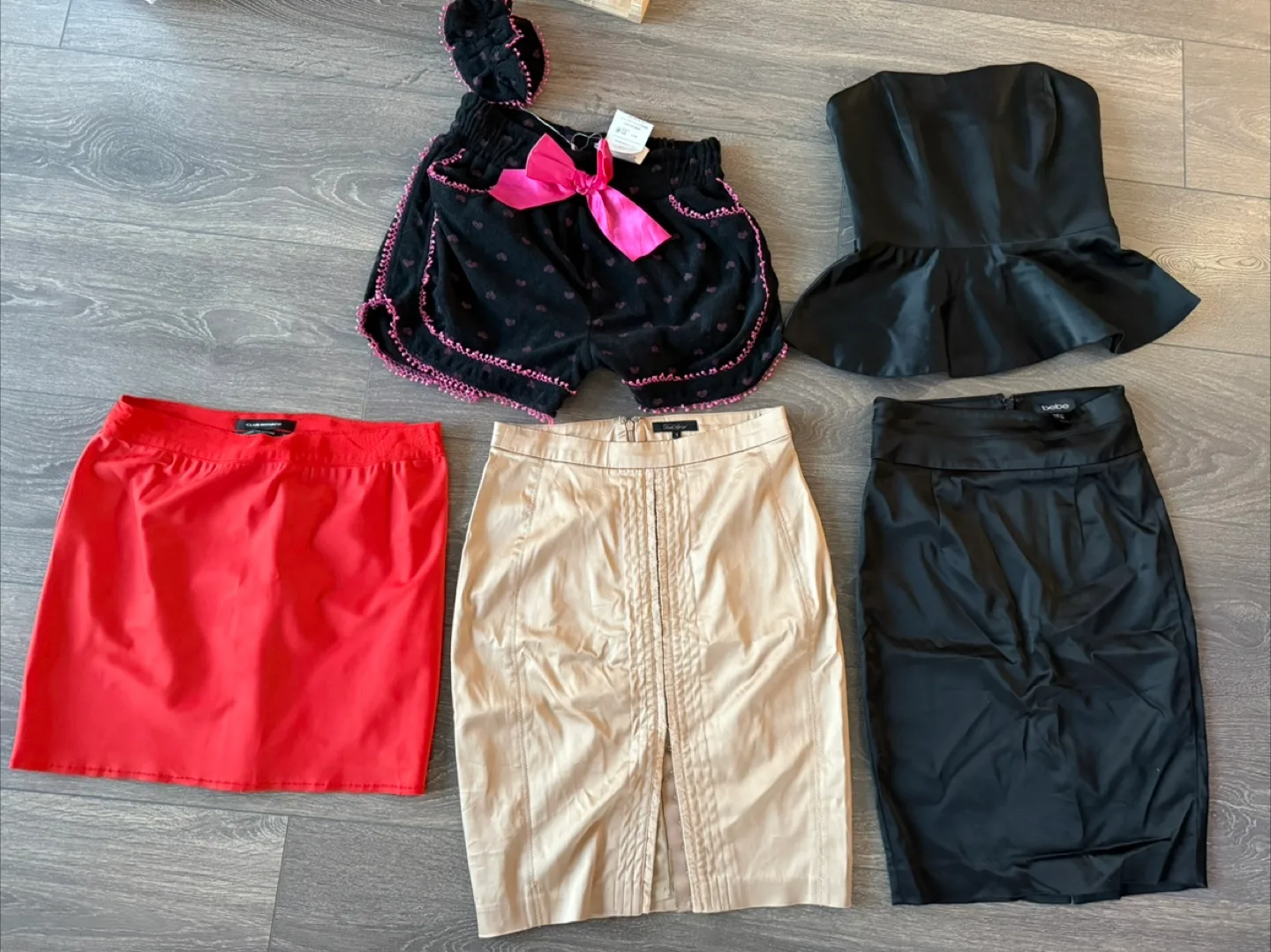 Mixed Skirt Bundle - Club Monaco, Bebe, David Aubrey thumbnail