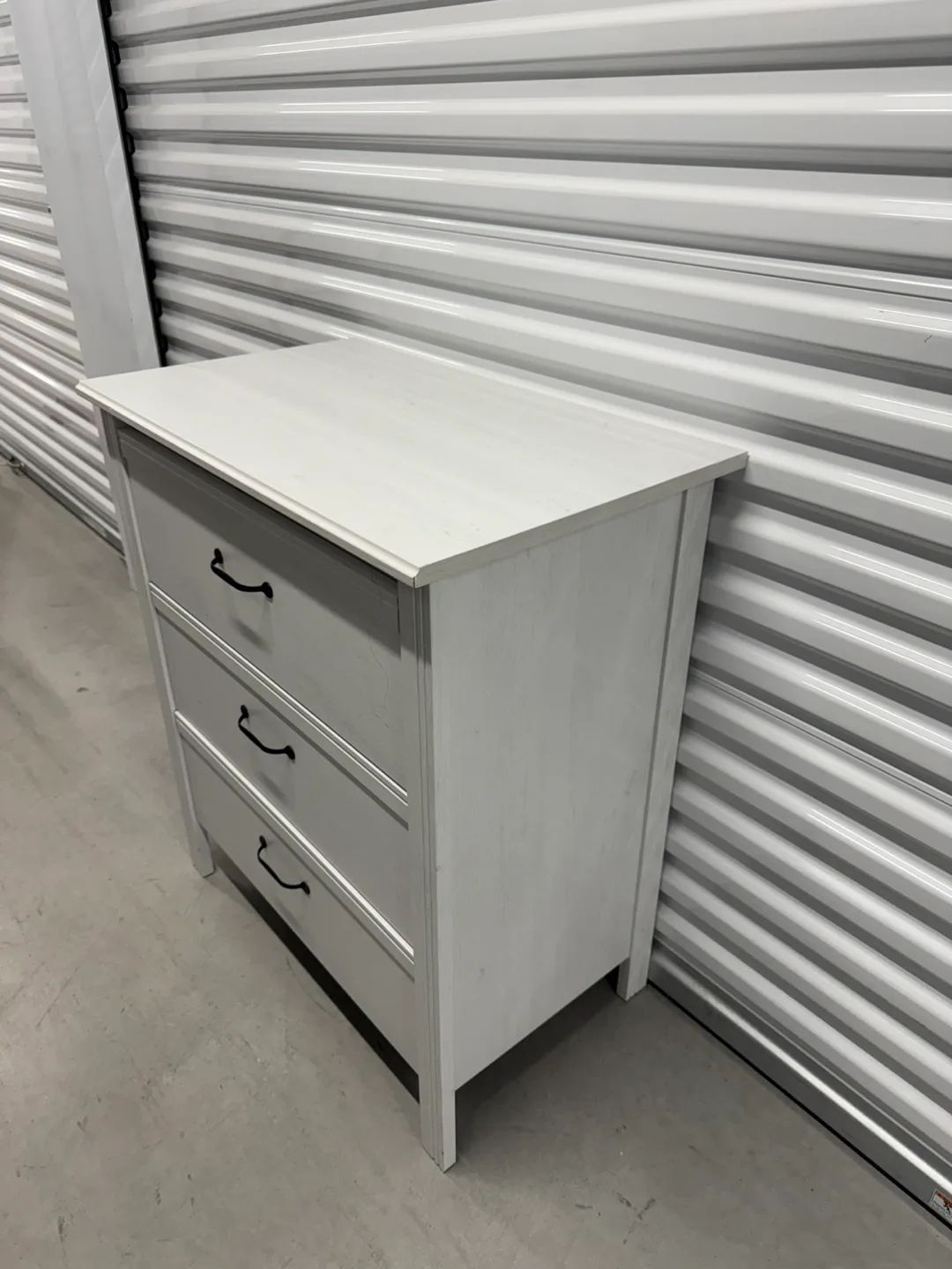 Ikea White 3-Drawer Dresser (DELIVERY AVAILABLE) image indicator(4)