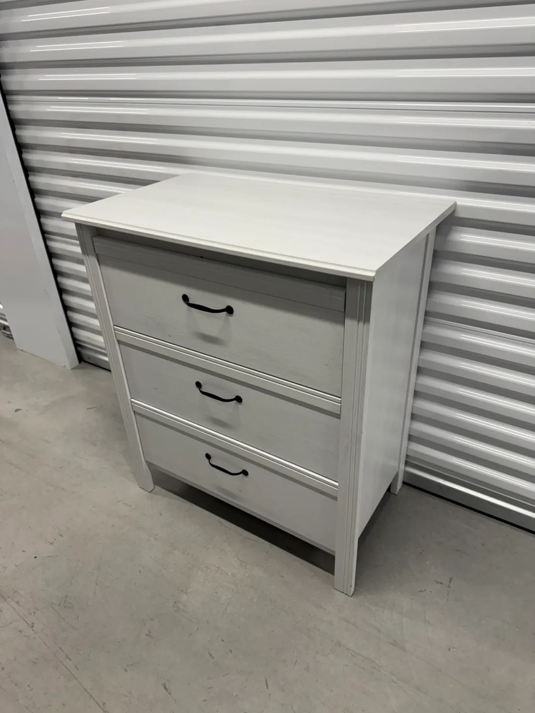 Ikea White 3-Drawer Dresser (DELIVERY AVAILABLE) image indicator(3)