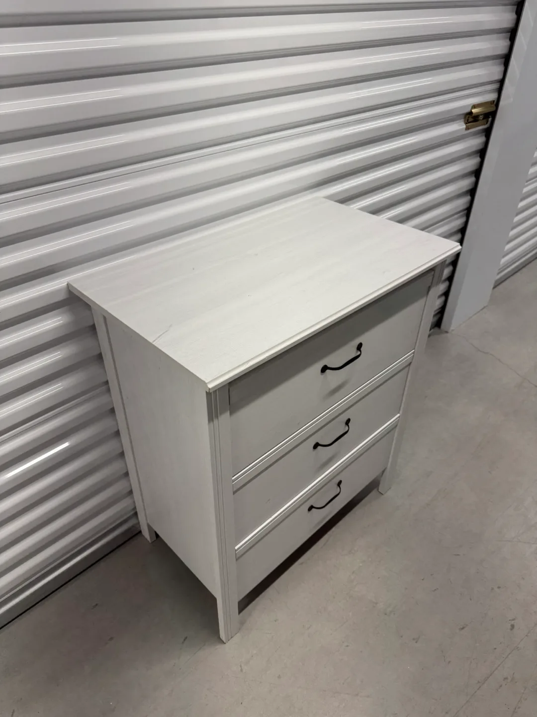 Ikea White 3-Drawer Dresser (DELIVERY AVAILABLE) image indicator(5)