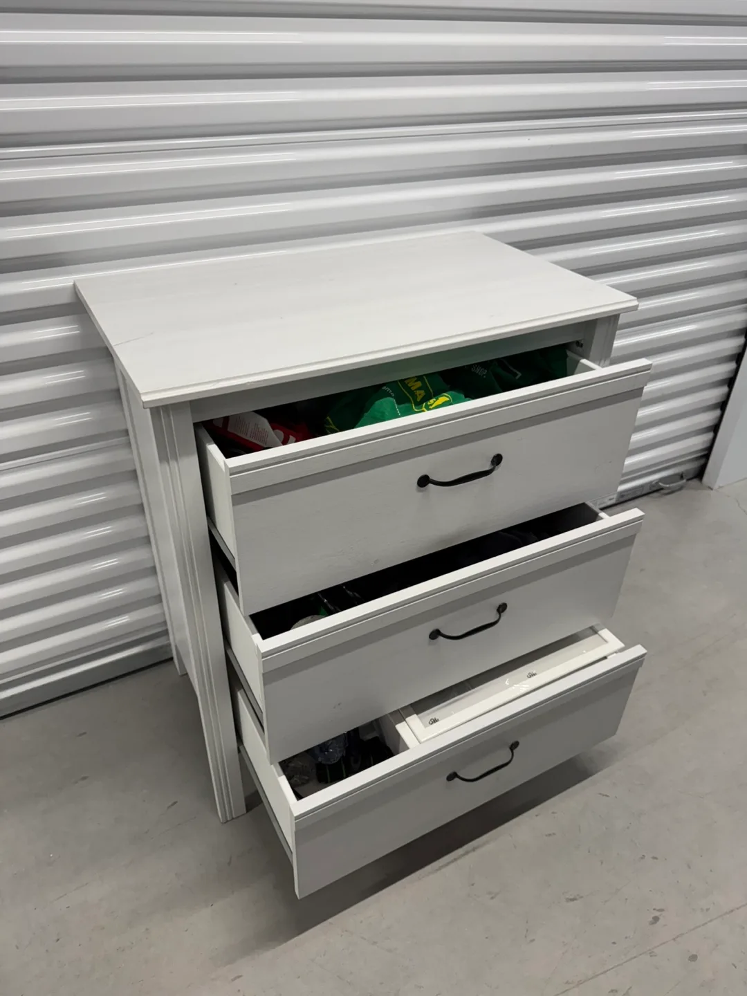 Ikea White 3-Drawer Dresser (DELIVERY AVAILABLE) image indicator(6)