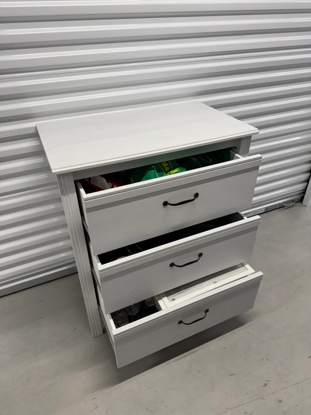 Ikea White 3-Drawer Dresser (DELIVERY AVAILABLE) image indicator(7)