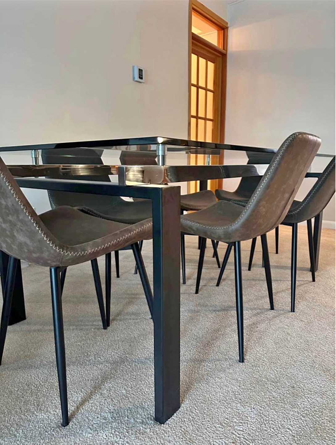 Glass Dining Table (chairs NOT included)