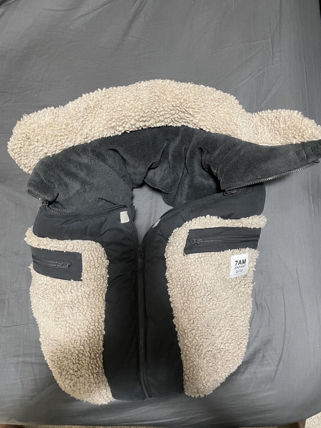 7AM Enfant Cocoon Car Seat Cover - Teddy Collection