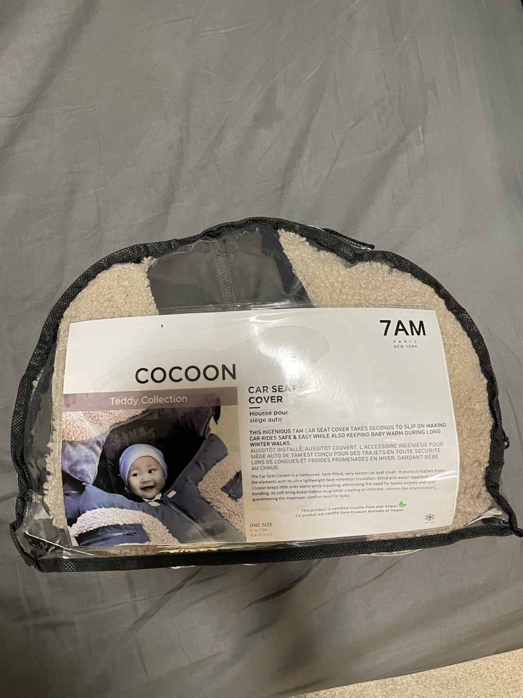 7AM Enfant Cocoon Car Seat Cover - Teddy Collection - photo 5