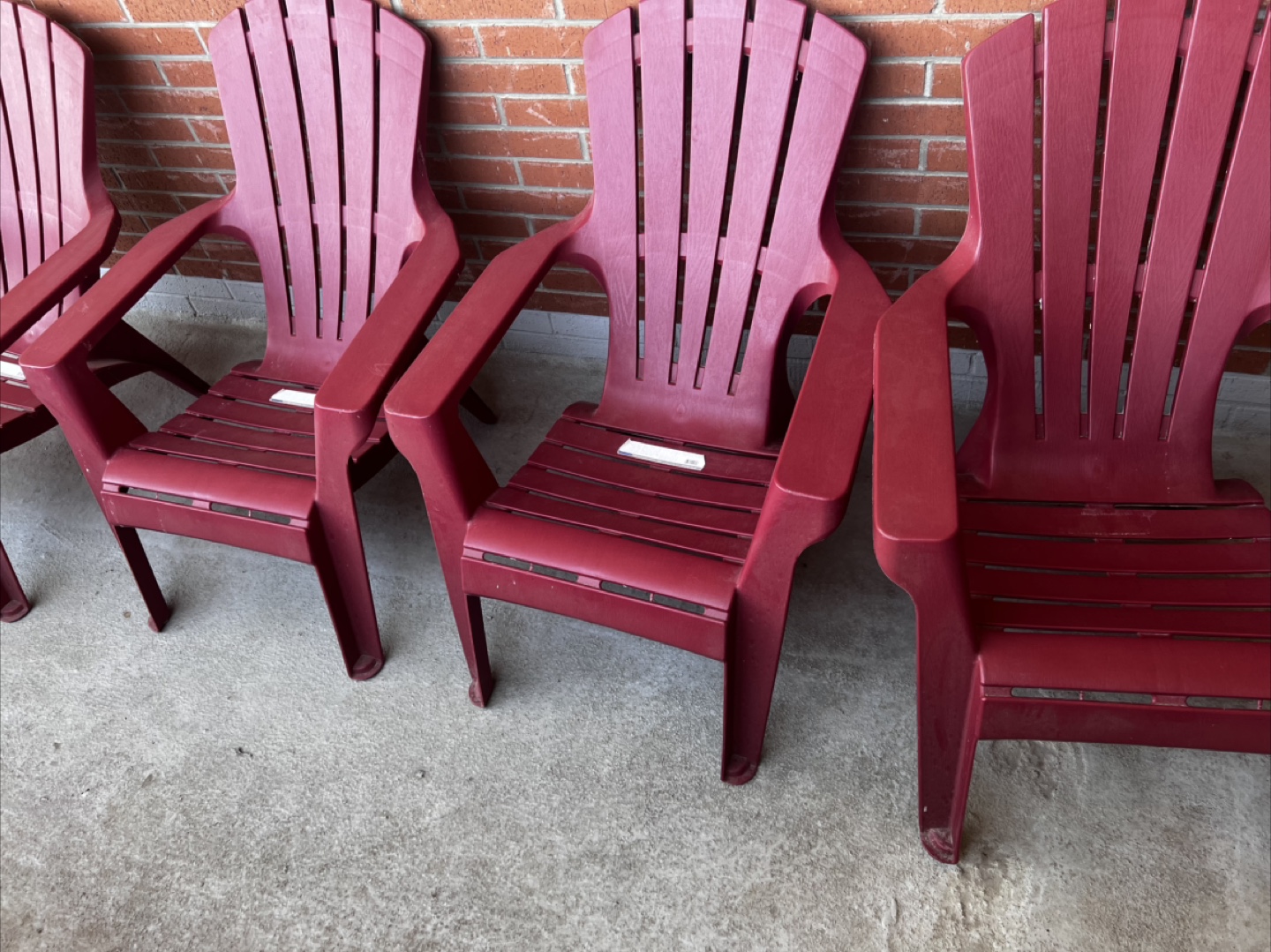 Red Adirondack Chairs
