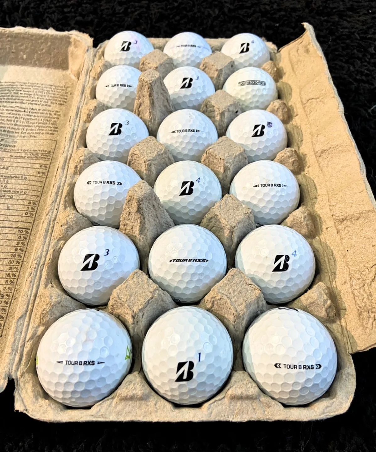 18 Bridgestone Tour B-RXS Golf Balls thumbnail