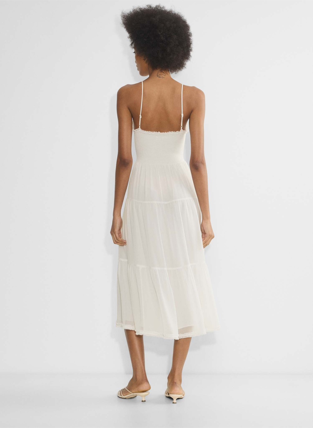 Aritzia Wilfred Tuberose Dress White Midi Dress Dress - Size S - photo 5