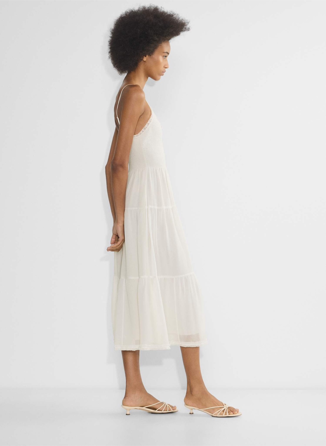 Aritzia Wilfred Tuberose Dress White Midi Dress Dress - Size S - photo 4