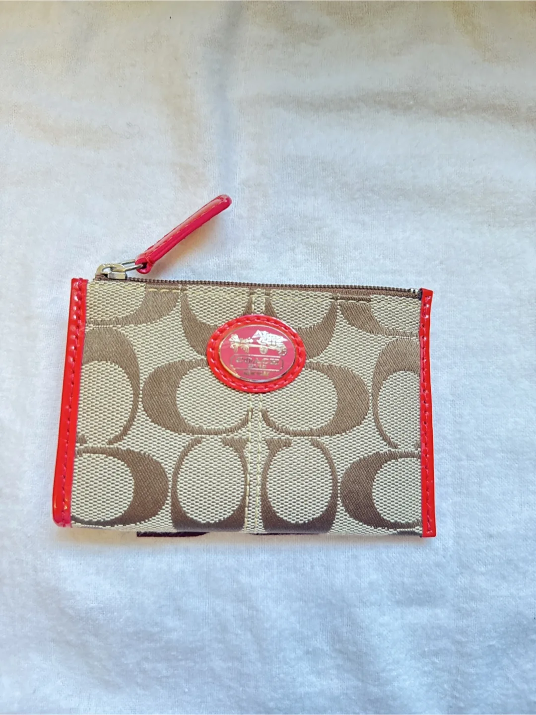 Coach Coin  Card  pouch with Signature Pattern image indicator(6)