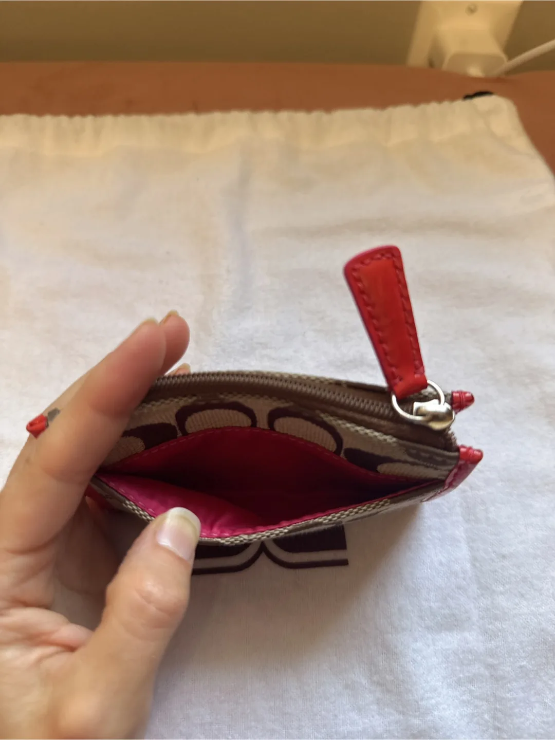 Coach Coin  Card  pouch with Signature Pattern image indicator(4)