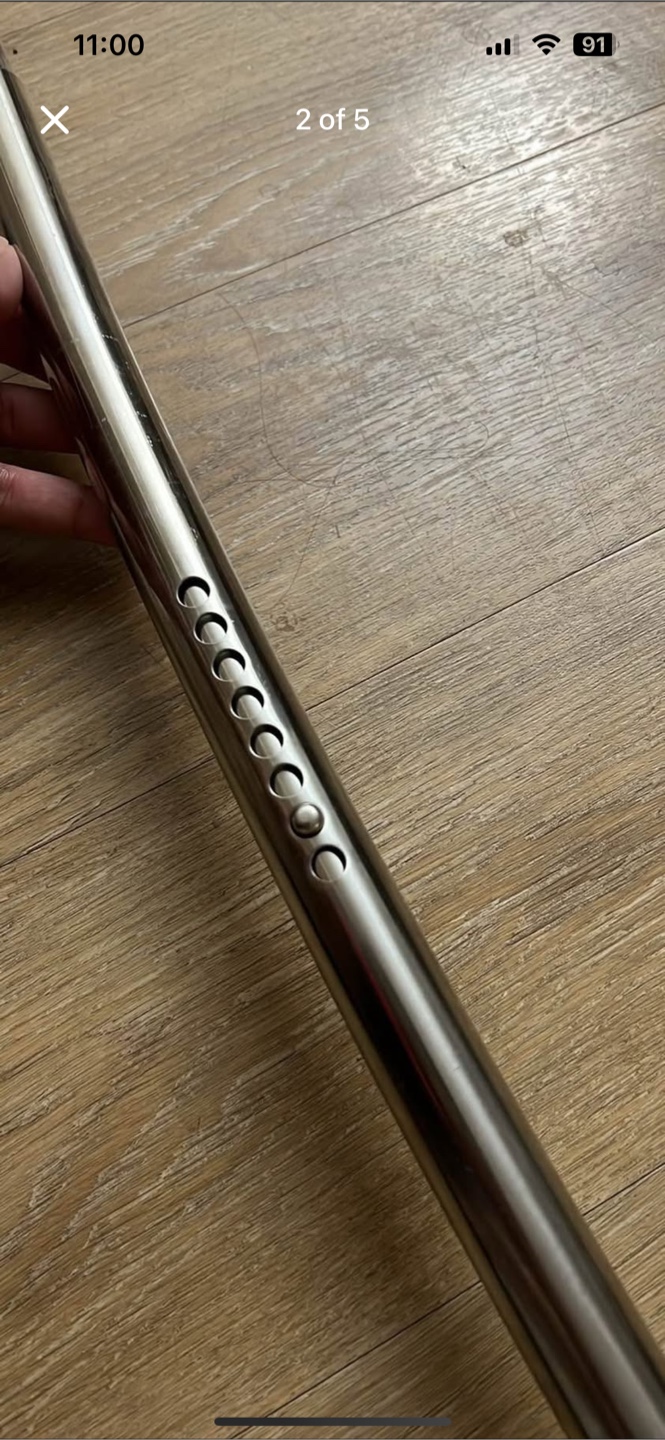 Curved Shower Curtain Rod - Silver - photo 2