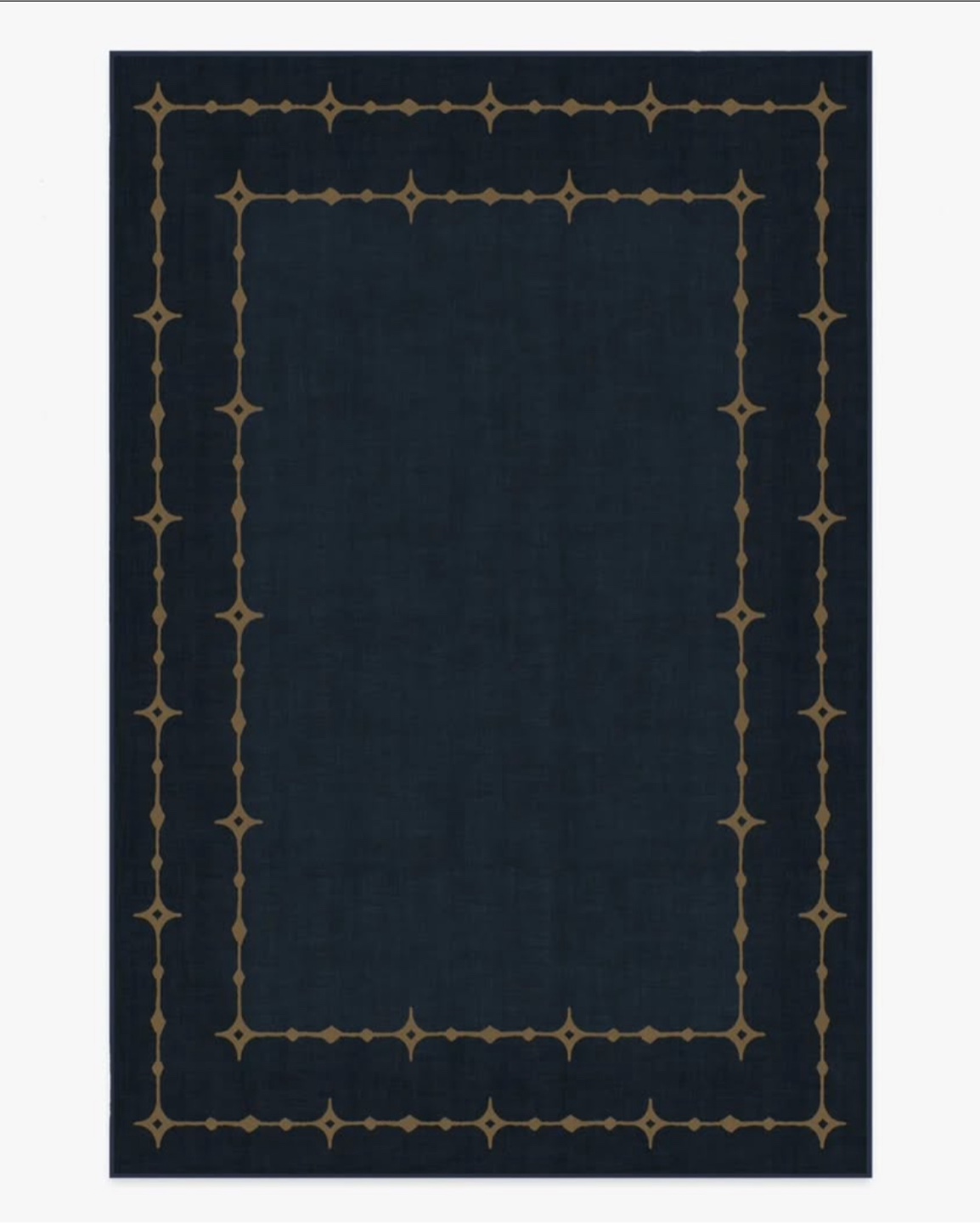 Ruggable Sparkle Bordert Dark Navy Rug 6x9ft - photo 2