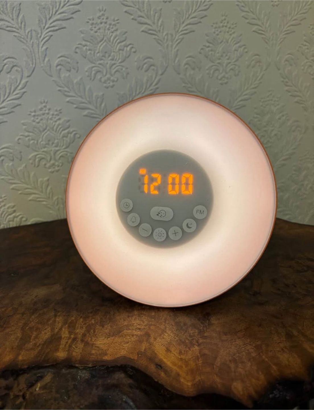 Coulax Sunrise Alarm Clock Digital LED Clock Multi-Color