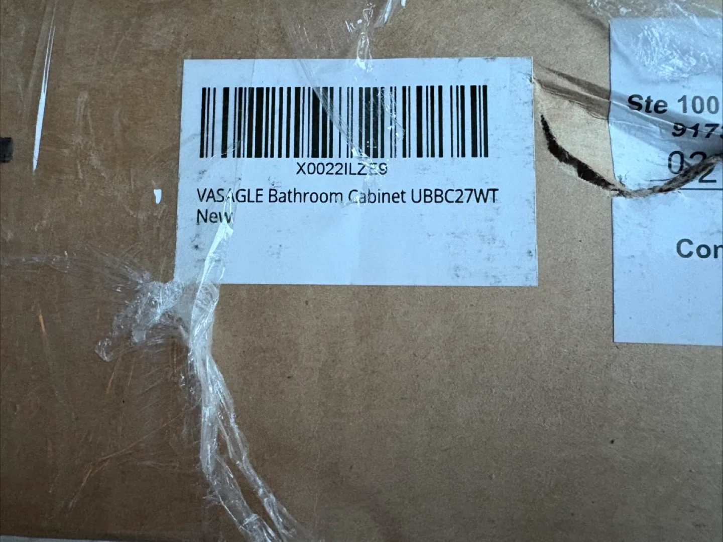 New VASAGLE Bathroom Cabinet UBBC27WT thumbnail