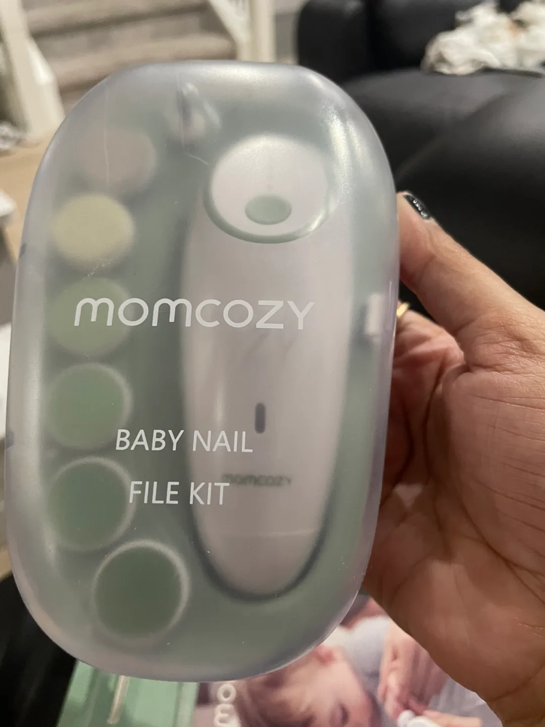 Momcozy Electric Baby Nail File Kit - Lime image indicator(2)