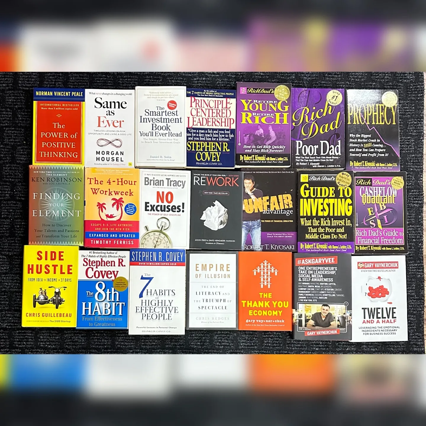 📕: 4 Hours work week, Positive thinking, Side hustle, GaryVee, thumbnail