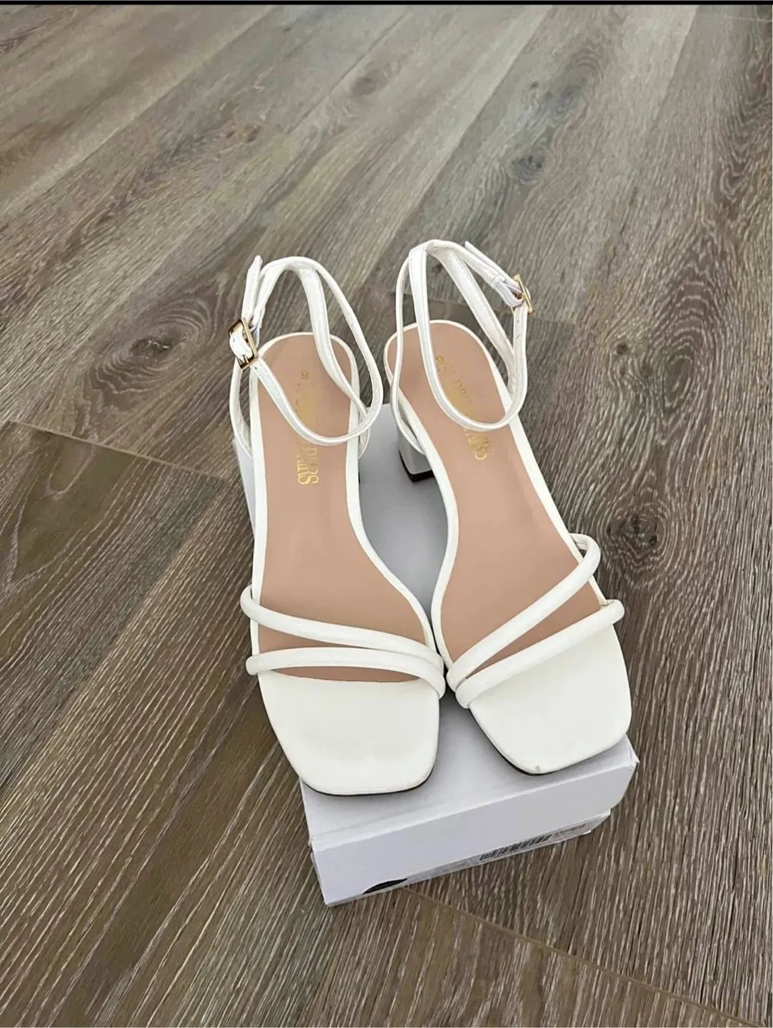 City Classified White Sandals - thumbnail