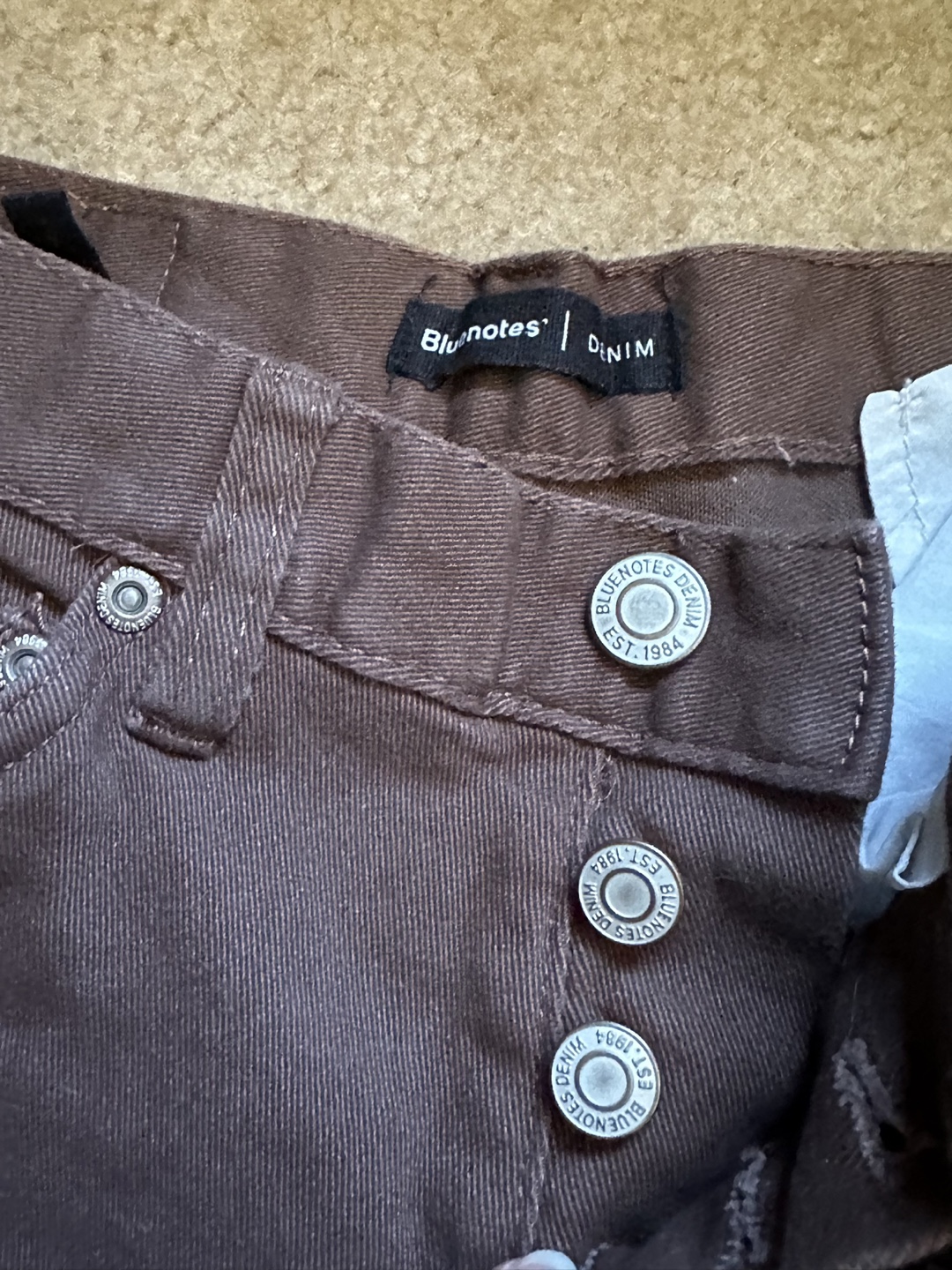 Bluenotes Denim Brown Straight Jeans - photo 2