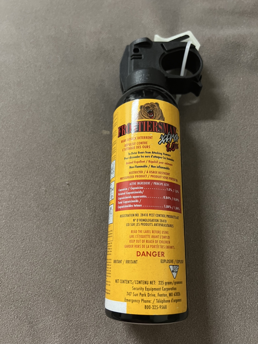 Frontiersman Bear Attack Deterrent Spray