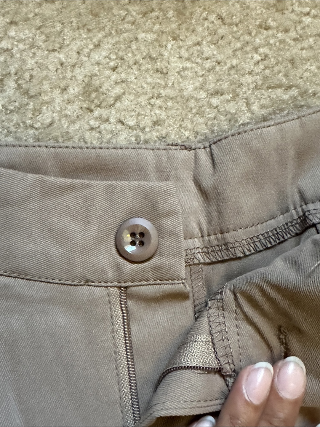 Beige Wide Leg Business Pants - photo 2