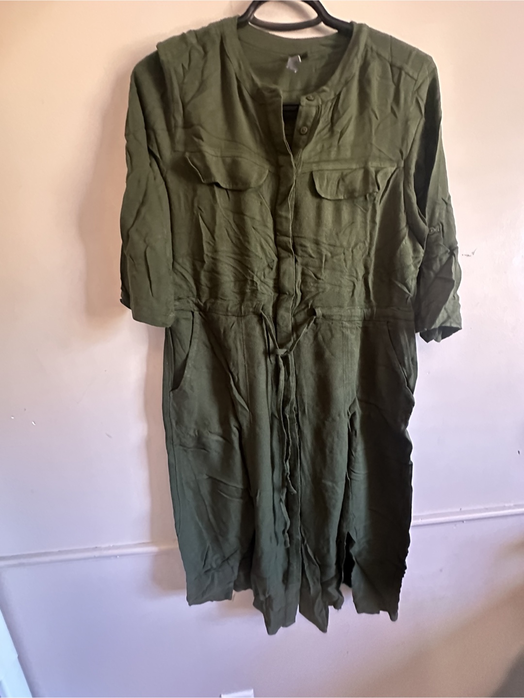 Olive Green Dress