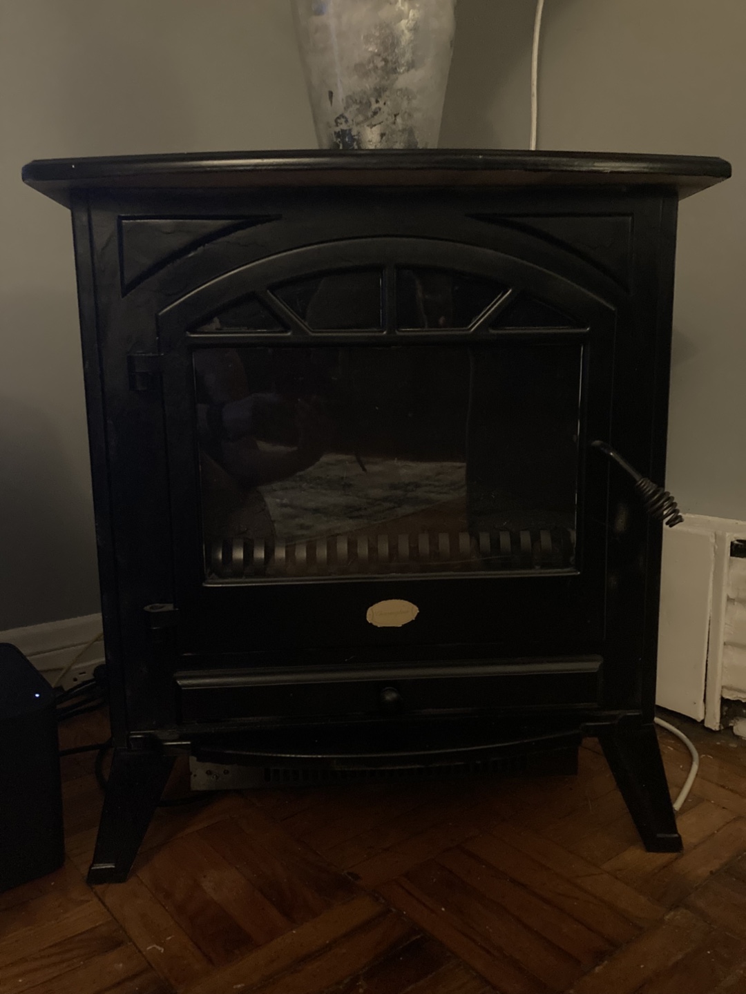 Black Electric Fireplace Heater