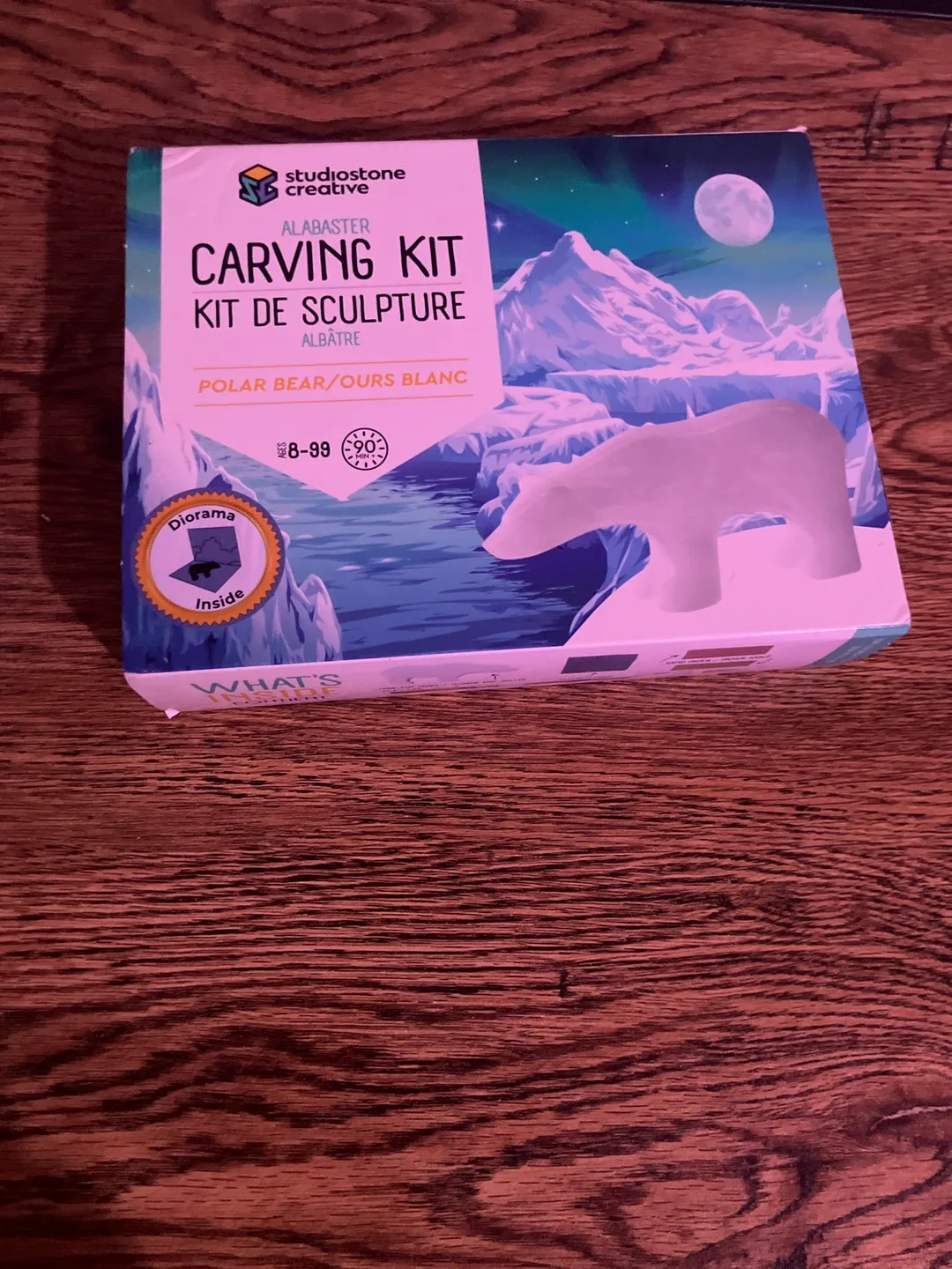 Soapstone / Alabaster Carving Kit - Polar Bear thumbnail