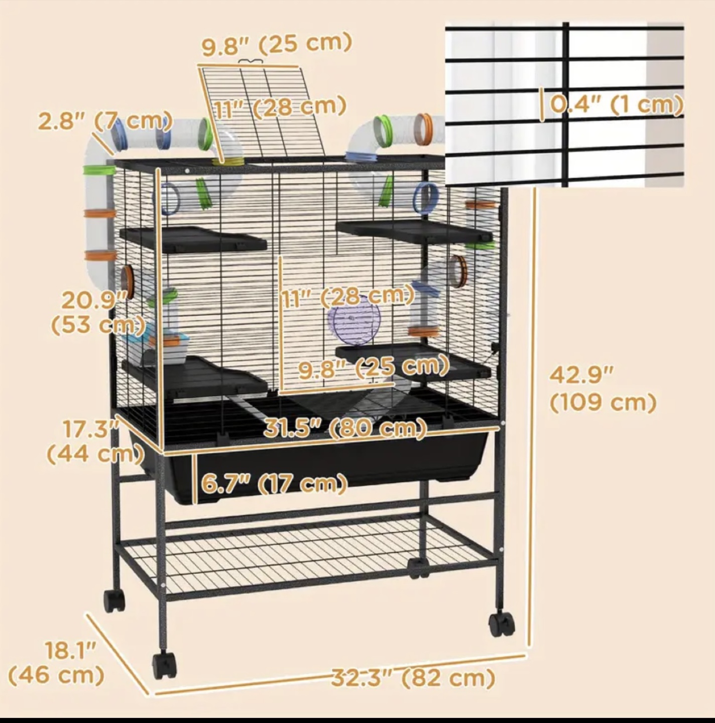 Hamster Cage with Accessories - photo 2
