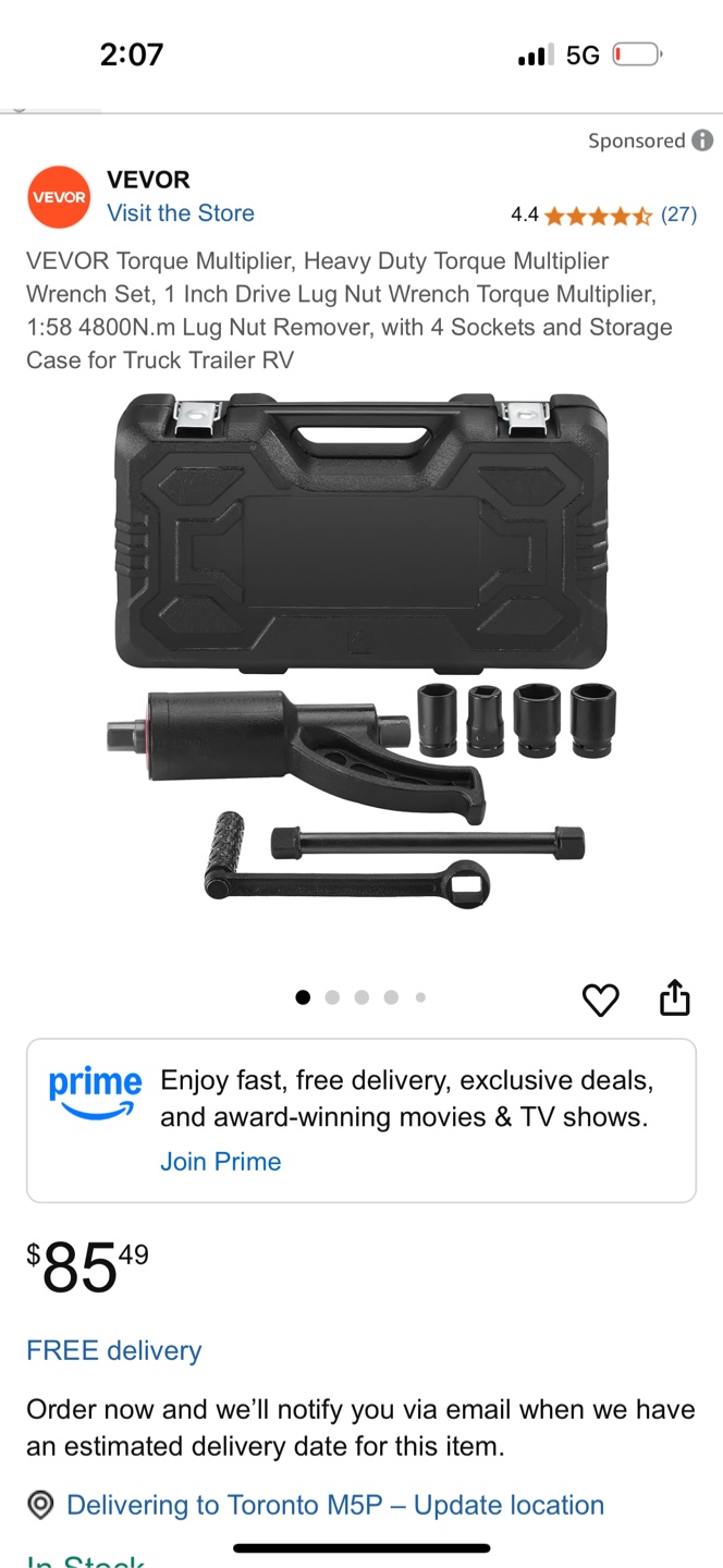Vevor Torque Multiplier Wrench Set - photo 2