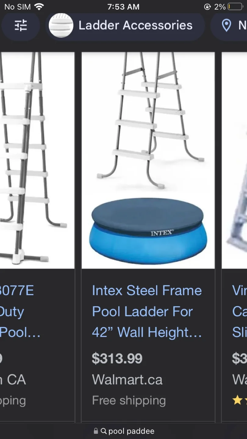 Pool Ladder three step 57” works great thumbnail