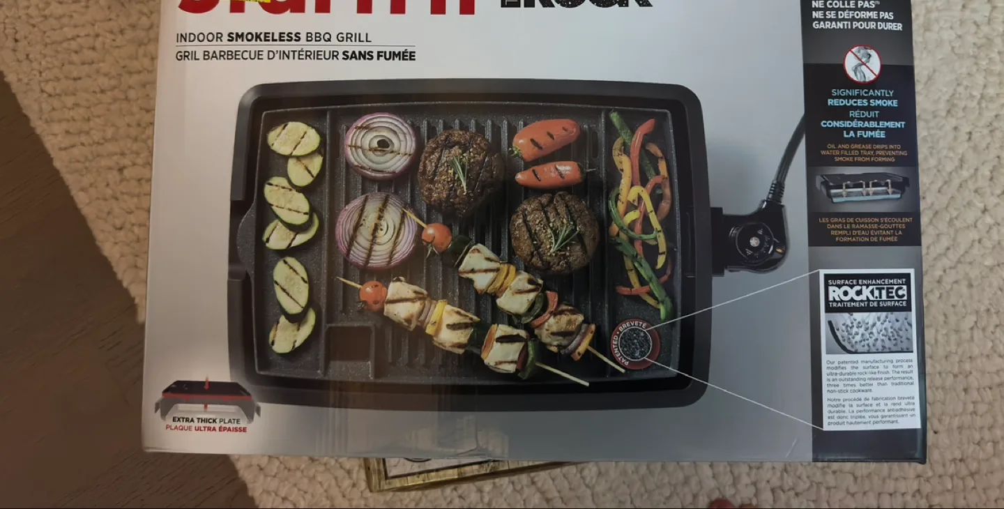 Starfrit Indoor Smokeless BBQ Grill thumbnail