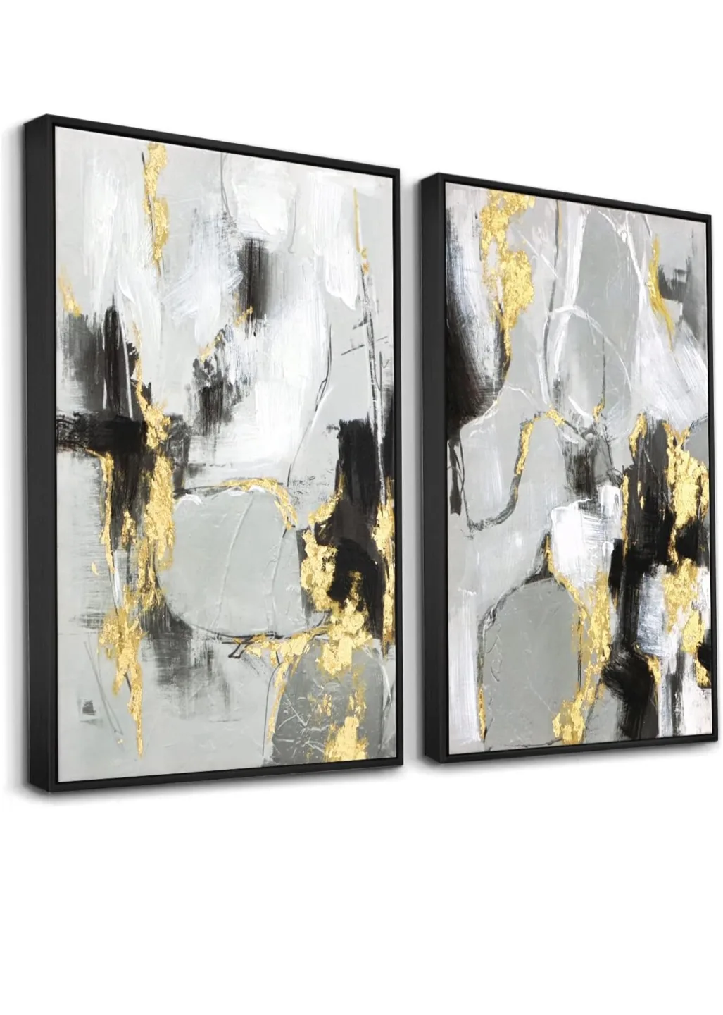 Framed Abstract Art, 16"x24" - Set of 2 thumbnail